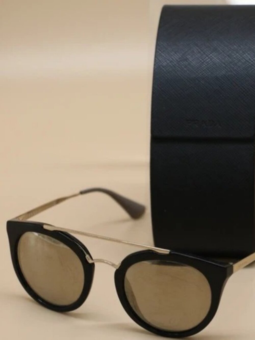 Prada Sunglasses Cinema in Black/Gold - SPR23S